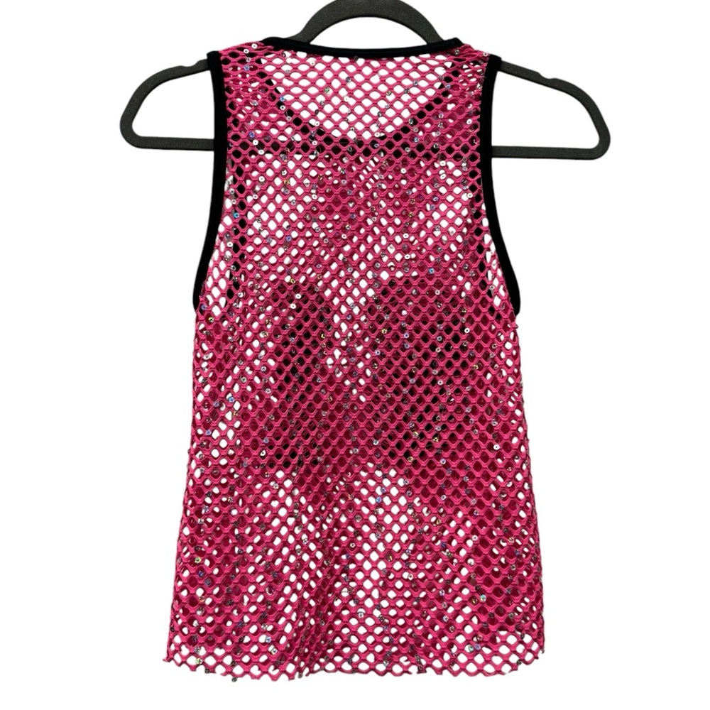 Weissman unitard and sequin mesh tank top dance costume, 80s, hip hop, size 1C - Picture 9 of 13